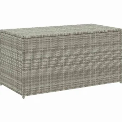 vidaXL Tuinbox 100x50x50 cm poly rattan grijs