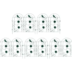 vidaXL Tuinhek 5 pcs Groen Staal