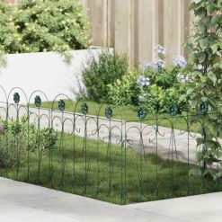 vidaXL Tuinhek 5 pcs Groen Staal
