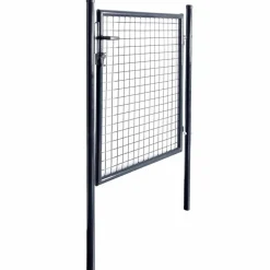 vidaXL Tuinhek van gaas gegalvaniseerd staal 100x100 cm grijs