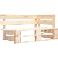 vidaXL Tuinhoekbank pallet geïmpregneerd grenenhout