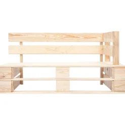 vidaXL Tuinhoekbank pallet hout