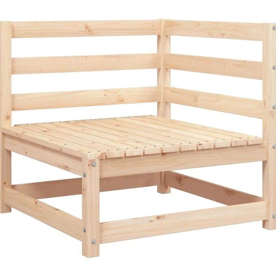 vidaXL Tuinhoekbank 70x70x67 cm massief grenenhout