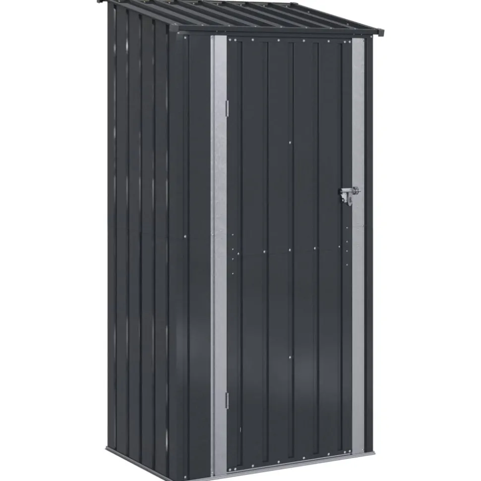 vidaXL Tuinhuisjes Antraciet 103 x 74 x 200 cm Metaal
