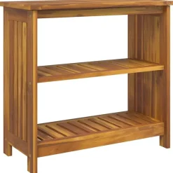 vidaXL Tuinkast met plank Naturel 75 x 35 x 70cm Massief Acaciahout