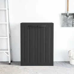 vidaXL Tuinkast 65x37x85 cm polypropeen zwart