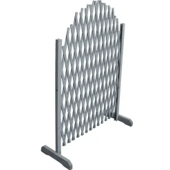vidaXL Tuinlatwerk 1,8x1 m massief vurenhout grijs