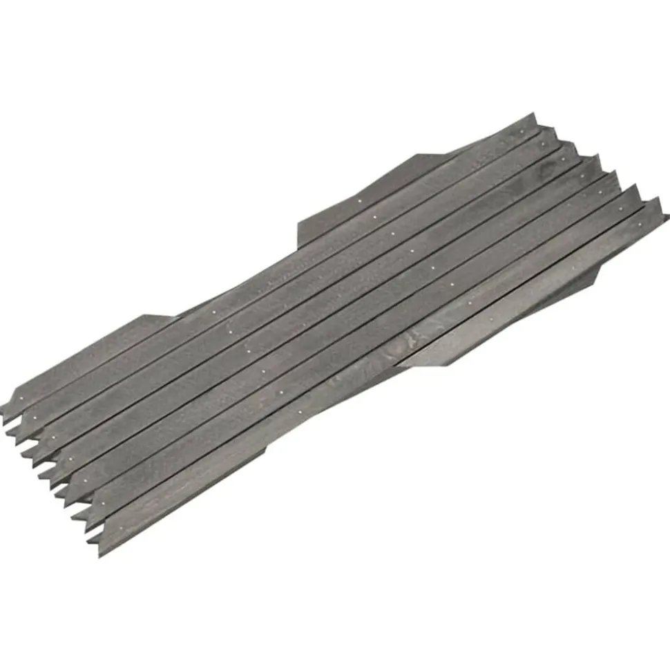 vidaXL Tuinlatwerken 5 st 180x30 cm massief vurenhout grijs