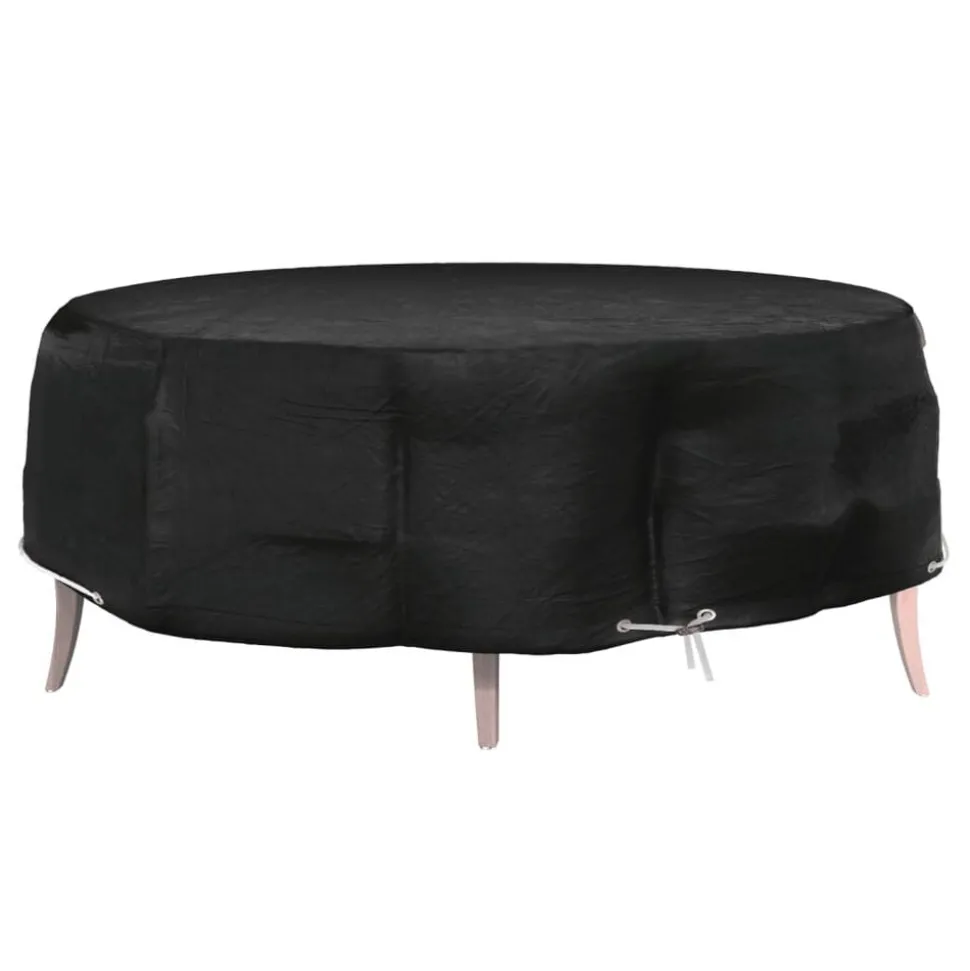 vidaXL Tuinmeubelhoes eilandlounge 8 oogjes rond Ø 188x50 cm