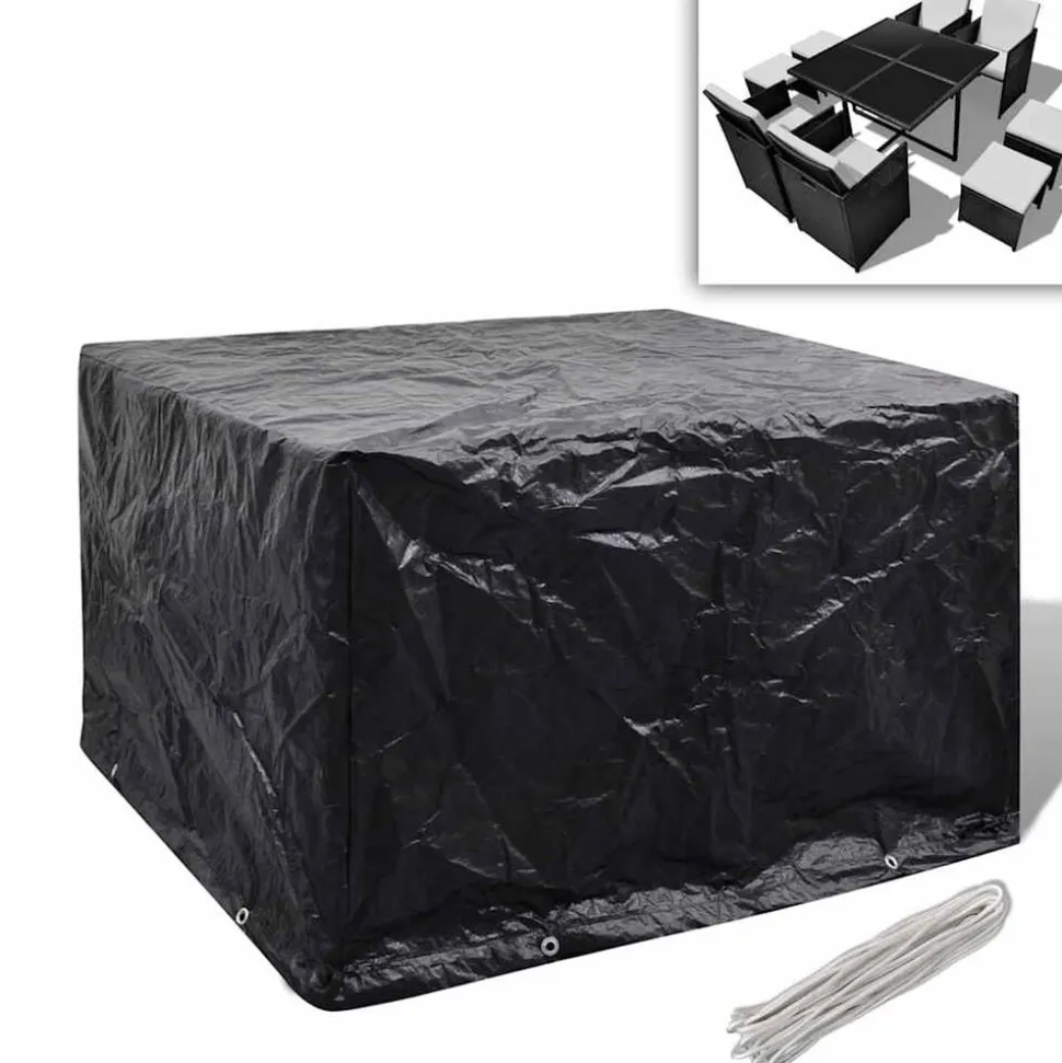 vidaXL Tuinmeubelhoes met 8 oogjes 113x113x73 cm