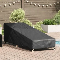 vidaXL Tuinmeubelhoes Zwart 195 x 76 x 82 cm 420D Oxford stof