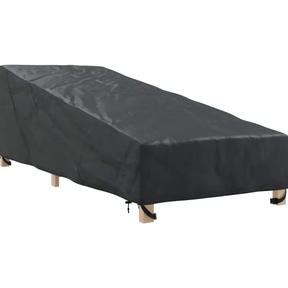vidaXL Tuinmeubelhoes Zwart 195 x 76 x 82 cm 420D Oxford stof