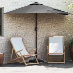 vidaXL Tuinparasol Antraciet 294 x 150 x 224 cm Polyester en staal