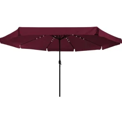 vidaXL Tuinparasol Bordeaux Rood 395 x 395 x 245 cm Polyester