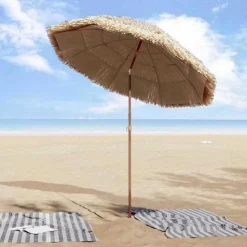 vidaXL Tuinparasol Naturel 160 x 160 x 196 cm