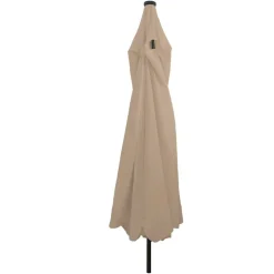 vidaXL Tuinparasol Taupe 395 x 395 x 245 cm Polyester