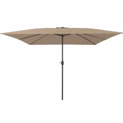 vidaXL Tuinparasol Taupe 295 x 295 x 245 cm Polyester en staal
