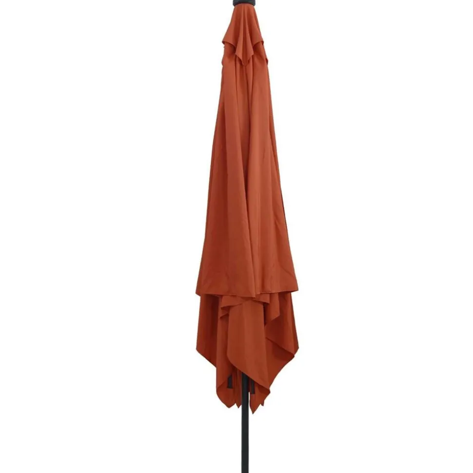 vidaXL Tuinparasol Terracotta 295 x 295 x 245 cm Polyester en staal