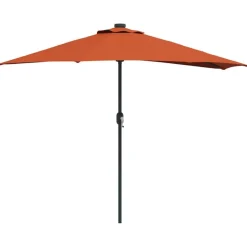 vidaXL Tuinparasol Terracotta 294 x 150 x 224 cm Polyester en staal
