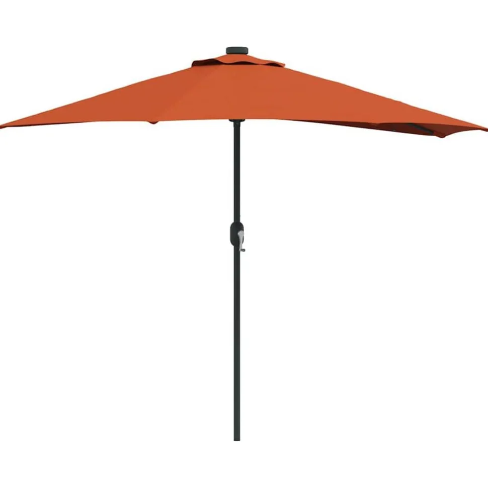 vidaXL Tuinparasol Terracotta 294 x 150 x 224 cm Polyester en staal
