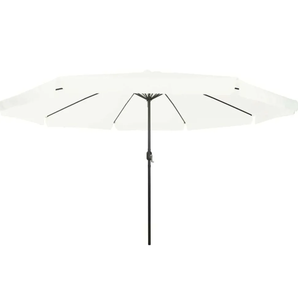 vidaXL Tuinparasol Zand 394 x 394 x 248 cm Polyester en staal