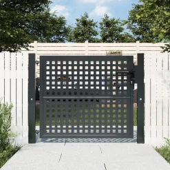 vidaXL Tuinpoort Antraciet 100x75 cm Staal