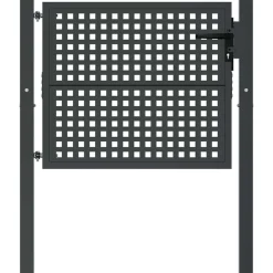 vidaXL Tuinpoort Antraciet 100x75 cm Staal