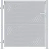 vidaXL Tuinpoort met slot Zilver 85 x 97 cm Roestvrij staal