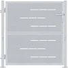 vidaXL Tuinpoort met slot Zilver 85 x 97 cm Roestvrij staal