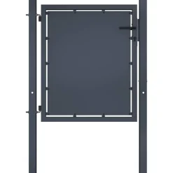 vidaXL Tuinpoort staal 100x75 cm antraciet