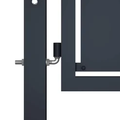 vidaXL Tuinpoort staal 100x75 cm antraciet