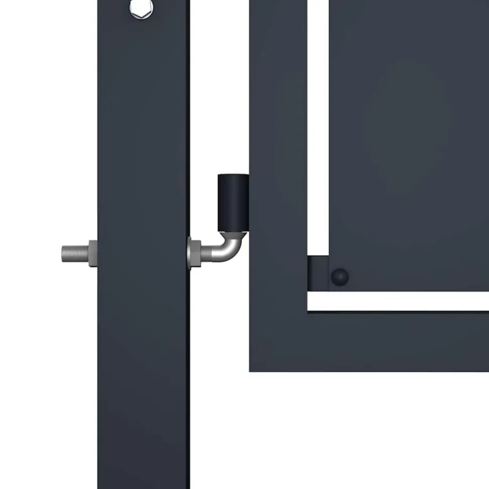 vidaXL Tuinpoort staal 100x75 cm antraciet