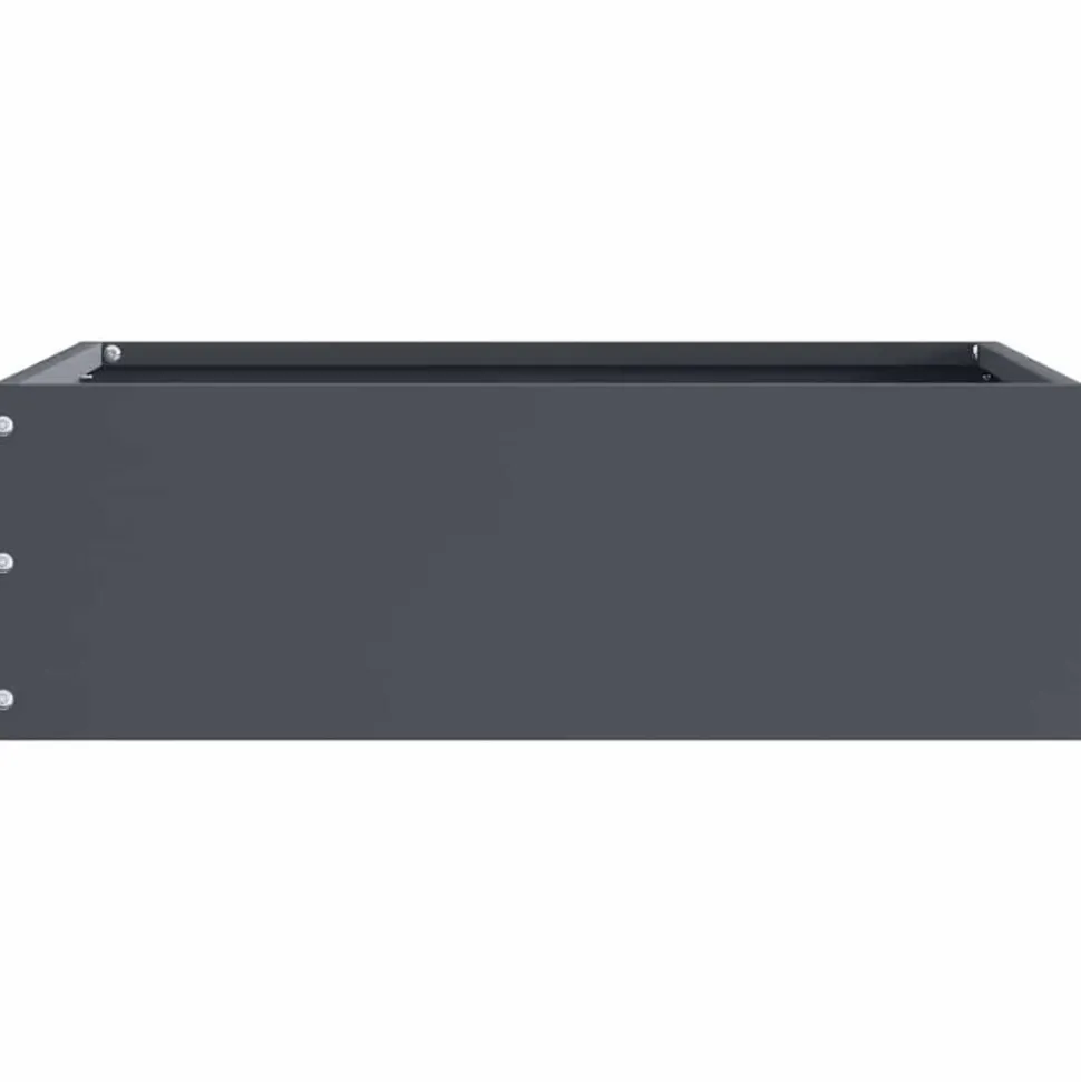 vidaXL Tuinrand Antraciet 40 x 40 x 13 cm Staal