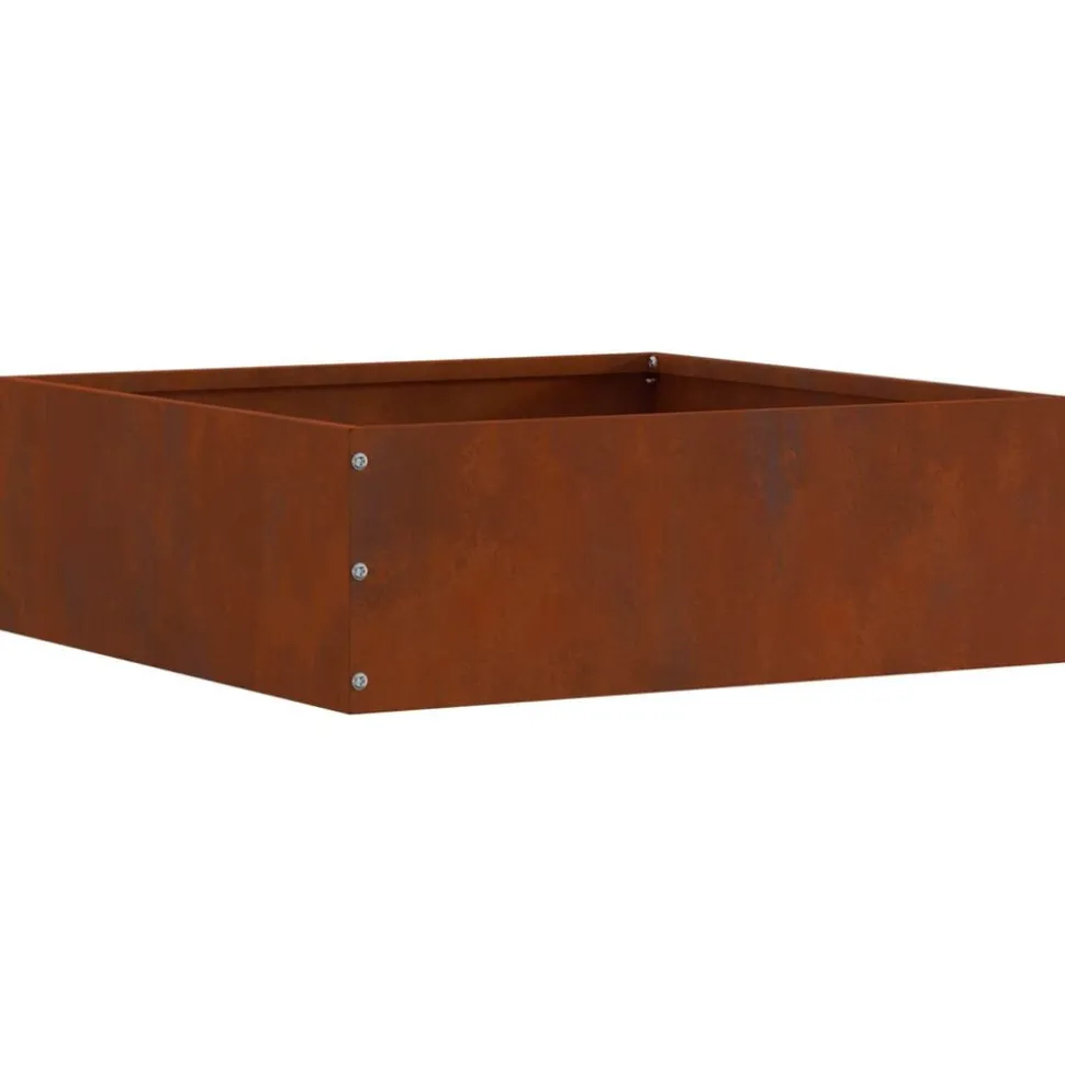 vidaXL Tuinrand Roestig 40 x 40 x 13 cm Cortenstaal