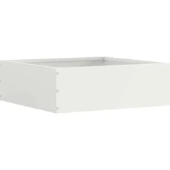 vidaXL Tuinrand Wit 40 x 40 x 13 cm Staal