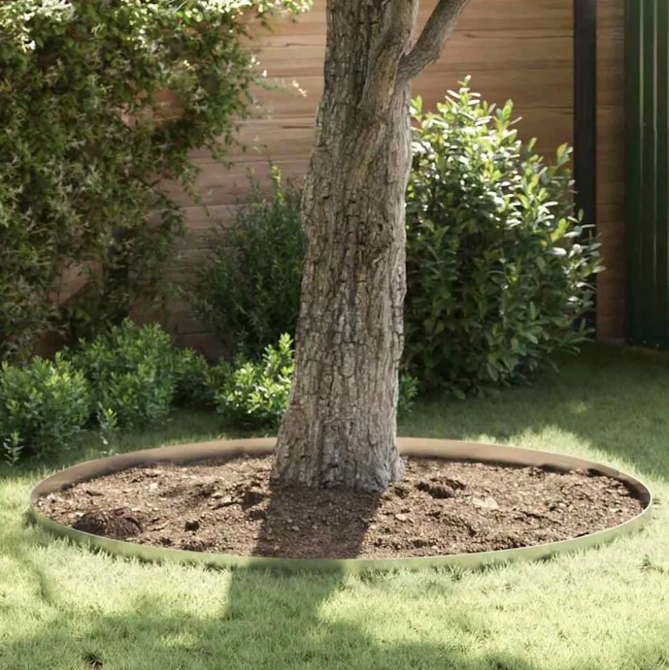 vidaXL Tuinrand Zilver 450 x 0.05 x 15 cm Gegalvaniseerd staal