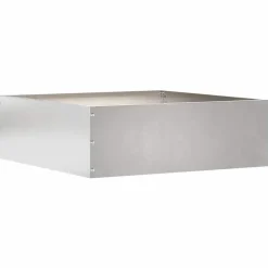 vidaXL Tuinrand Zilver 40 x 40 x 13 cm Roestvrij staal