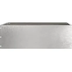 vidaXL Tuinrand Zilver 40 x 40 x 13 cm Roestvrij staal