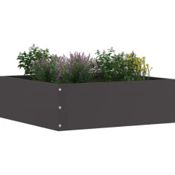 vidaXL Tuinrand Zwart 40 x 40 x 13 cm Staal