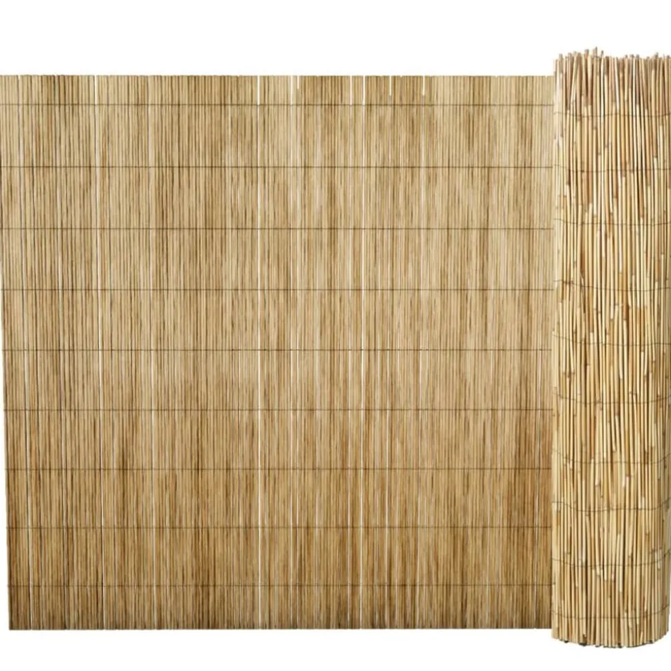 vidaXL Tuinscherm 500x100 cm riet