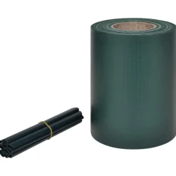 vidaXL Tuinscherm 70x0,19 m PVC groen