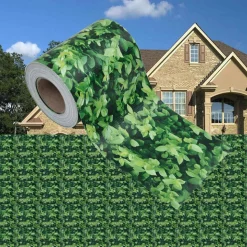 vidaXL Tuinscherm 35x0,19 m PVC groen