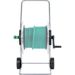 vidaXL Tuinslangkar voor 80 m 1/2" of 50 m 3/4" slang staal