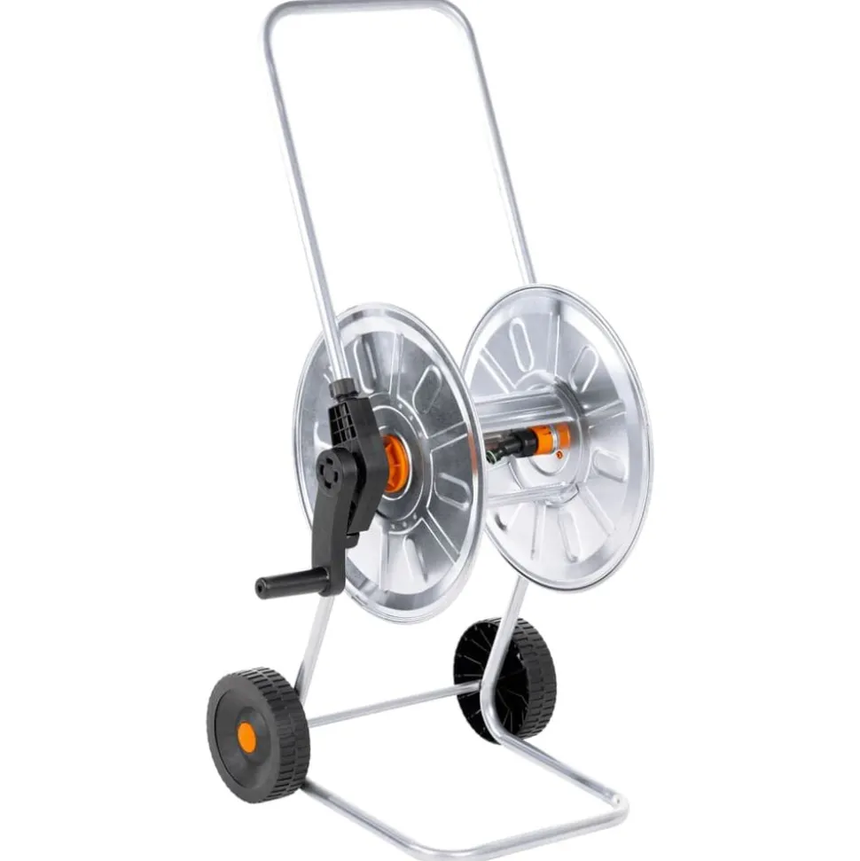 vidaXL Tuinslangkar voor 50 m 1/2" of 35 m 3/4" slang staal