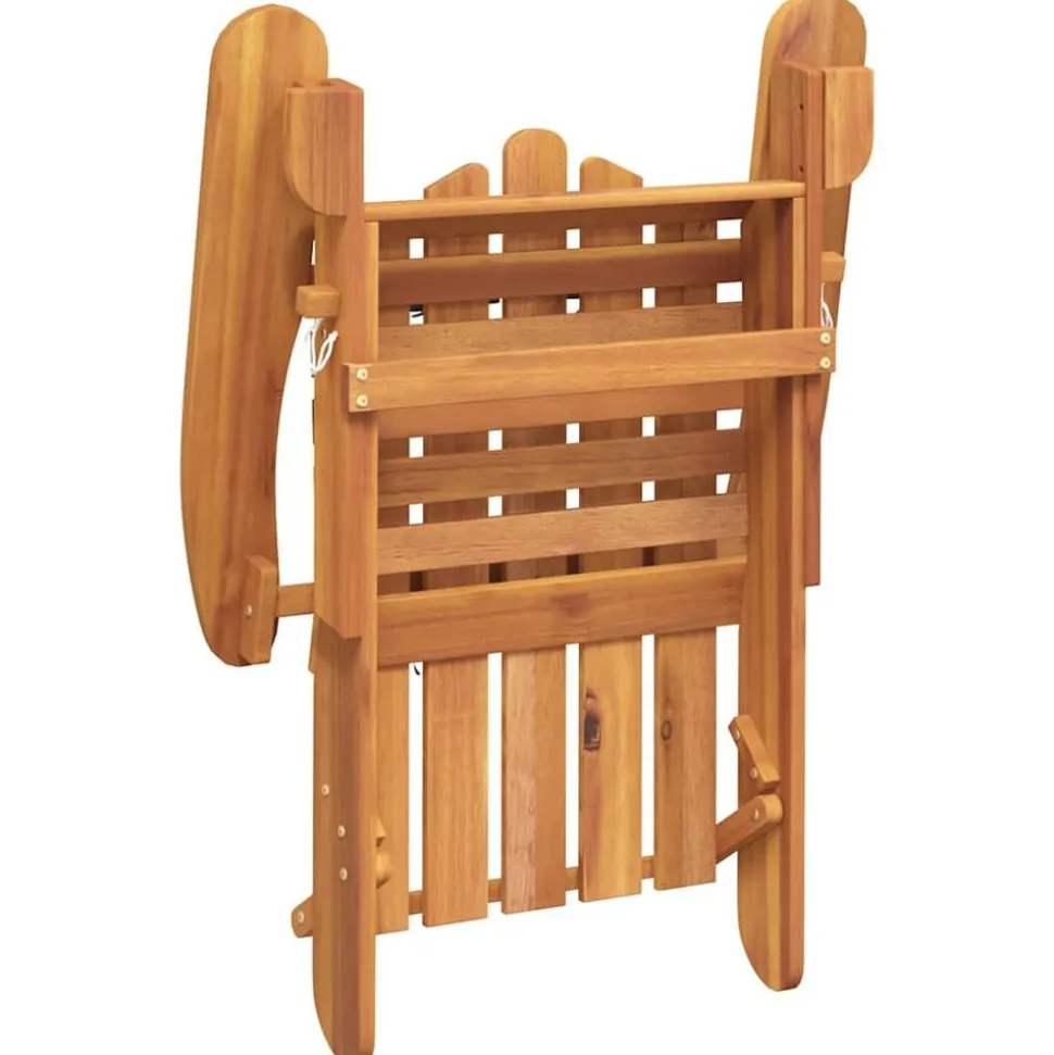 vidaXL Tuinstoel Adirondack met kussens massief acaciahout