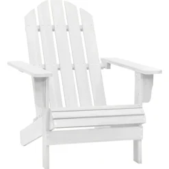 vidaXL Tuinstoel hout wit