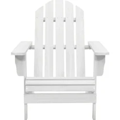 vidaXL Tuinstoel hout wit