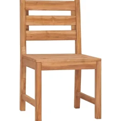 vidaXL Tuinstoelen 4 st massief teakhout