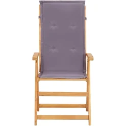 vidaXL Tuinstoelen 2 st verstelbaar massief acaciahout bruin