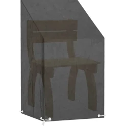 vidaXL Tuinstoelhoes met 8 oogjes 65x65x80/120 cm polyetheen